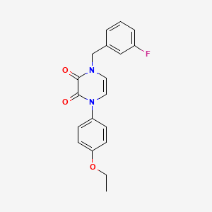 1-(4-ethoxyphenyl)-4-(3-fluorobenzyl)pyrazine-2,3(1H,4H)-dione