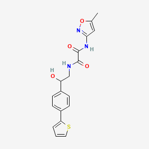 N'-{2-hydroxy-2-[4-(thiophen-2-yl)phenyl]ethyl}-N-(5-methyl-1,2-oxazol-3-yl)ethanediamide