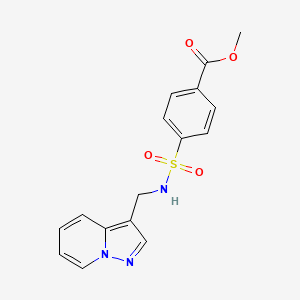 methyl 4-(N-(pyrazolo[1,5-a]pyridin-3-ylmethyl)sulfamoyl)benzoate