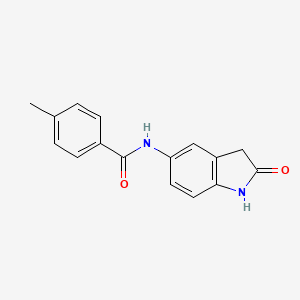 4-methyl-N-(2-oxoindolin-5-yl)benzamide