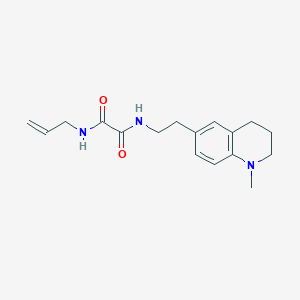 molecular formula C17H23N3O2 B2606532 N1-allyl-N2-(2-(1-methyl-1,2,3,4-tetrahydroquinolin-6-yl)ethyl)oxalamide CAS No. 946281-12-5