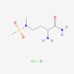 2-Amino-4-[methyl(methylsulfonyl)amino]butanamide;hydrochloride