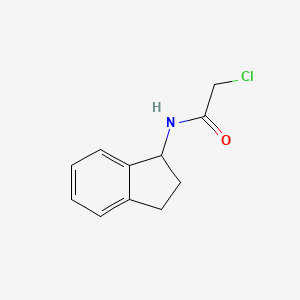 molecular formula C11H12ClNO B2606543 2-chloro-N-(2,3-dihydro-1H-inden-1-yl)acetamide CAS No. 6514-50-7