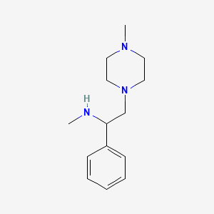 B2606548 [2-(4-Methylpiperazinyl)-1-phenylethyl]methylamine CAS No. 256227-71-1; 885950-68-5