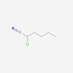 molecular formula C6H10ClN B2606555 2-Chlorohexanenitrile CAS No. 29770-64-7