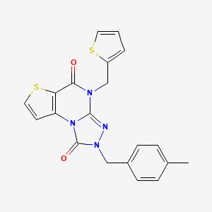 2-(4-methylbenzyl)-4-(thiophen-2-ylmethyl)thieno[2,3-e][1,2,4]triazolo[4,3-a]pyrimidine-1,5(2H,4H)-dione