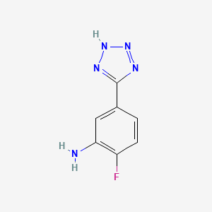 2-fluoro-5-(1H-1,2,3,4-tetrazol-5-yl)aniline