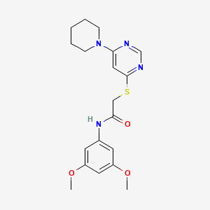 molecular formula C19H24N4O3S B2606561 N-(3,5-dimethoxyphenyl)-2-((6-(piperidin-1-yl)pyrimidin-4-yl)thio)acetamide CAS No. 1031989-13-5