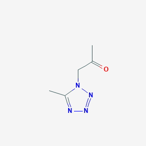 molecular formula C5H8N4O B2606572 1-(5-methyl-1{H}-tetrazol-1-yl)acetone CAS No. 83485-70-5