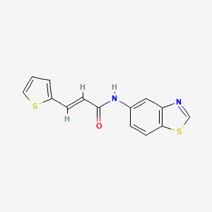 (E)-N-(benzo[d]thiazol-5-yl)-3-(thiophen-2-yl)acrylamide