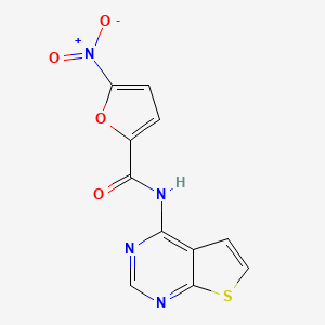 5-nitro-N-(thieno[2,3-d]pyrimidin-4-yl)furan-2-carboxamide