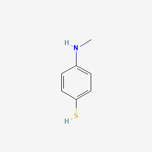 molecular formula C7H9NS B2606584 4-(METHYLAMINO)BENZENE-1-THIOL CAS No. 4946-21-8
