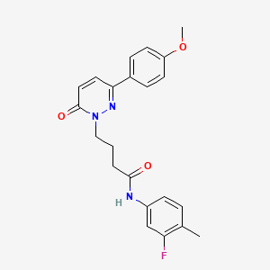 N-(3-fluoro-4-methylphenyl)-4-(3-(4-methoxyphenyl)-6-oxopyridazin-1(6H)-yl)butanamide