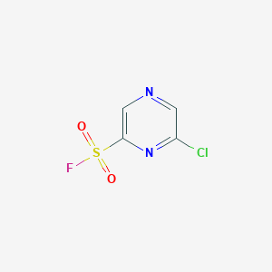 molecular formula C4H2ClFN2O2S B2606599 6-Chloropyrazine-2-sulfonyl fluoride CAS No. 2095409-26-8