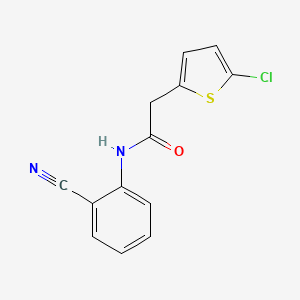 2-(5-chlorothiophen-2-yl)-N-(2-cyanophenyl)acetamide