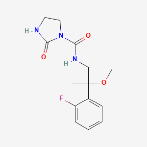 molecular formula C14H18FN3O3 B2606610 N-(2-(2-fluorophenyl)-2-methoxypropyl)-2-oxoimidazolidine-1-carboxamide CAS No. 1797355-65-7