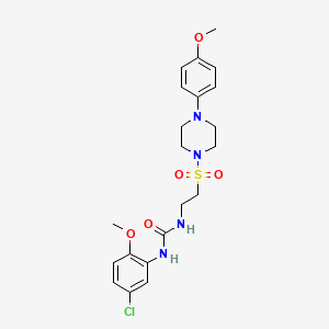 1-(5-Chloro-2-methoxyphenyl)-3-(2-((4-(4-methoxyphenyl)piperazin-1-yl)sulfonyl)ethyl)urea