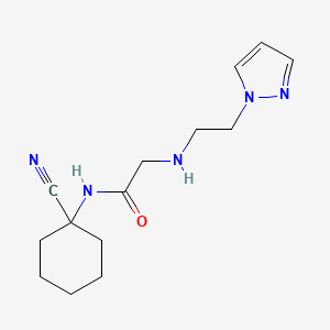 N-(1-cyanocyclohexyl)-2-{[2-(1H-pyrazol-1-yl)ethyl]amino}acetamide