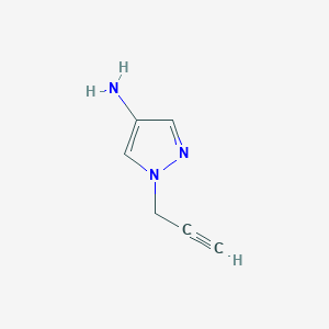 molecular formula C6H7N3 B2606658 1-(Prop-2-YN-1-YL)-1H-pyrazol-4-amine CAS No. 1215991-64-2