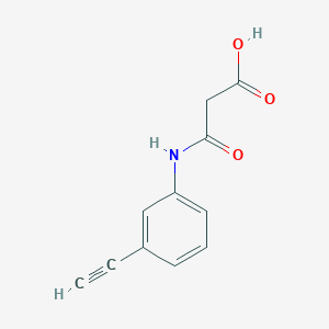 B2606660 3-((3-Ethynylphenyl)amino)-3-oxopropanoic acid CAS No. 1250692-51-3