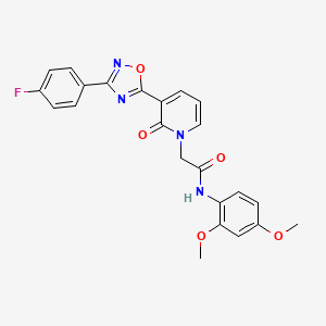 N-(2,4-dimethoxyphenyl)-2-(3-(3-(4-fluorophenyl)-1,2,4-oxadiazol-5-yl)-2-oxopyridin-1(2H)-yl)acetamide