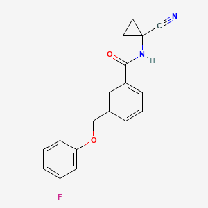 N-(1-cyanocyclopropyl)-3-[(3-fluorophenoxy)methyl]benzamide