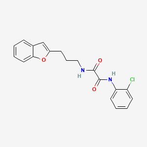 N1-(3-(benzofuran-2-yl)propyl)-N2-(2-chlorophenyl)oxalamide