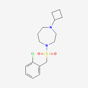 1-((2-Chlorobenzyl)sulfonyl)-4-cyclobutyl-1,4-diazepane