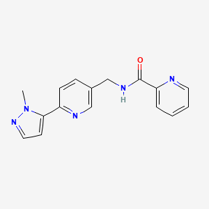 N-((6-(1-methyl-1H-pyrazol-5-yl)pyridin-3-yl)methyl)picolinamide