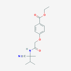 Ethyl 4-[2-[(2-cyano-3-methylbutan-2-yl)amino]-2-oxoethoxy]benzoate