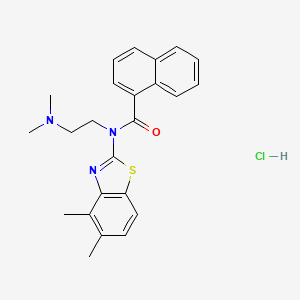 N-(2-(dimethylamino)ethyl)-N-(4,5-dimethylbenzo[d]thiazol-2-yl)-1-naphthamide hydrochloride