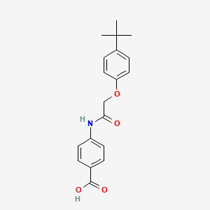 B2606689 4-(2-(4-(Tert-butyl)phenoxy)acetamido)benzoic acid CAS No. 301690-26-6