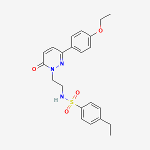 N-(2-(3-(4-ethoxyphenyl)-6-oxopyridazin-1(6H)-yl)ethyl)-4-ethylbenzenesulfonamide