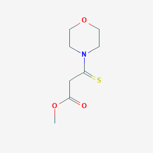 molecular formula C8H13NO3S B026067 Methyl 3-morpholin-4-yl-3-sulfanylidenepropanoate CAS No. 19813-35-5
