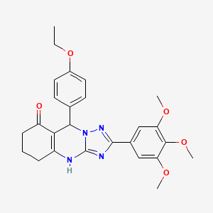 9-(4-ethoxyphenyl)-2-(3,4,5-trimethoxyphenyl)-5,6,7,9-tetrahydro-[1,2,4]triazolo[5,1-b]quinazolin-8(4H)-one