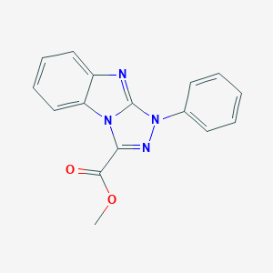 molecular formula C16H12N4O2 B260673 Methyl 3-phenyl-[1,2,4]triazolo[4,3-a]benzimidazole-1-carboxylate 
