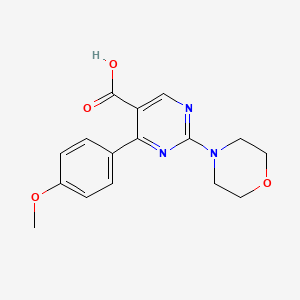 4-(4-Methoxyphenyl)-2-morpholin-4-ylpyrimidine-5-carboxylic acid