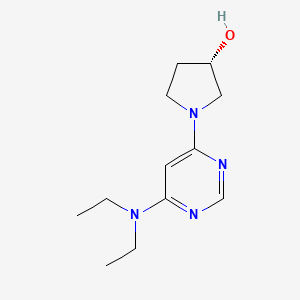 molecular formula C12H20N4O B2606748 (S)-1-(6-(Diethylamino)pyrimidin-4-yl)pyrrolidin-3-ol CAS No. 1354006-66-8
