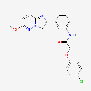 2-(4-chlorophenoxy)-N-(5-(6-methoxyimidazo[1,2-b]pyridazin-2-yl)-2-methylphenyl)acetamide