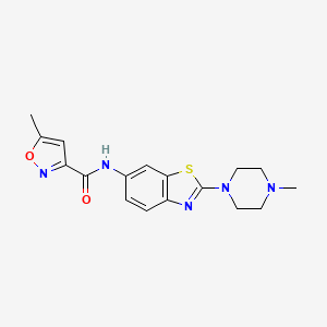 5-methyl-N-(2-(4-methylpiperazin-1-yl)benzo[d]thiazol-6-yl)isoxazole-3-carboxamide