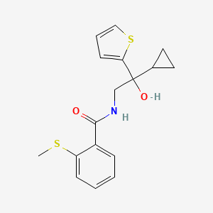 N-(2-cyclopropyl-2-hydroxy-2-(thiophen-2-yl)ethyl)-2-(methylthio)benzamide