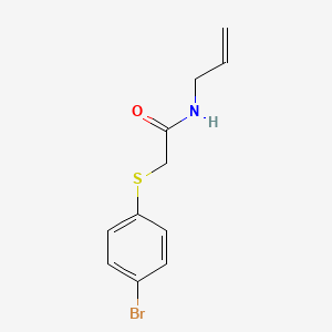 2-(4-bromophenyl)sulfanyl-N-prop-2-enylacetamide
