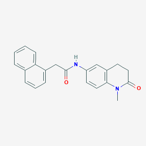 molecular formula C22H20N2O2 B2606784 N-(1-methyl-2-oxo-1,2,3,4-tetrahydroquinolin-6-yl)-2-(naphthalen-1-yl)acetamide CAS No. 921999-65-7