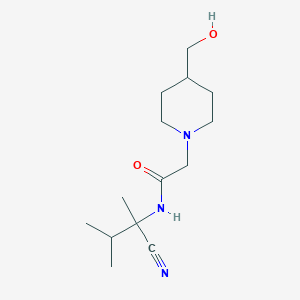 N-(1-cyano-1,2-dimethylpropyl)-2-[4-(hydroxymethyl)piperidin-1-yl]acetamide