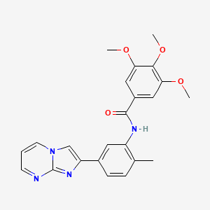 N-(5-imidazo[1,2-a]pyrimidin-2-yl-2-methylphenyl)-3,4,5-trimethoxybenzamide