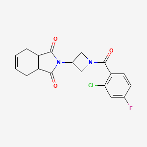 2-(1-(2-chloro-4-fluorobenzoyl)azetidin-3-yl)-3a,4,7,7a-tetrahydro-1H-isoindole-1,3(2H)-dione