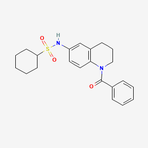 N-(1-benzoyl-1,2,3,4-tetrahydroquinolin-6-yl)cyclohexanesulfonamide