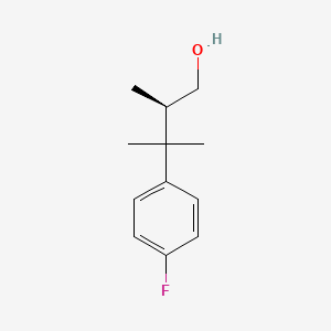 (2R)-3-(4-Fluorophenyl)-2,3-dimethylbutan-1-ol