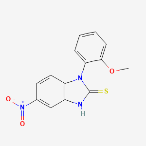 1-(2-methoxyphenyl)-5-nitro-1H-1,3-benzodiazole-2-thiol