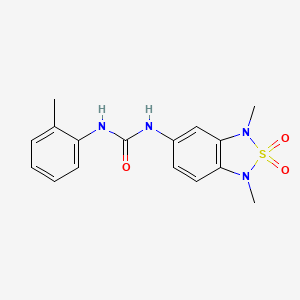 1-(1,3-Dimethyl-2,2-dioxido-1,3-dihydrobenzo[c][1,2,5]thiadiazol-5-yl)-3-(o-tolyl)urea